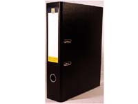 CE foolscap black polypropylene lever arch file