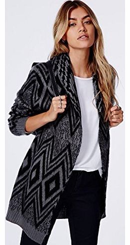  Aztec Brushed Oversized Cardigan