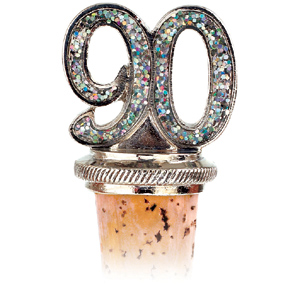 90th Birthday Bottle Stopper