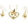 CelebSeen Accessories CelebSeen Multicoloured Rhinestone Double Heart