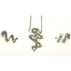 CelebSeen Accessories CelebSeen Multicoloured Rhinestone Snake Silver