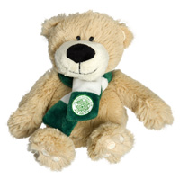 celtic 15cm Freddie Bear with scarf.