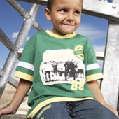 Huddle Patch T-Shirt - Kids - Green.