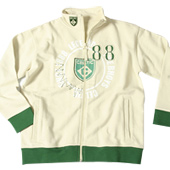 Shield Zip Track Jacket - Boys - Stone.