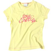 Womens Ribbon T-Shirt - Yellow.