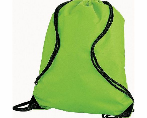 CENTRIX PREMIUM GYMSAC DRAWSTRING GYM BAG RUCKSACK - 13 COLOURS (LIME GREEN)