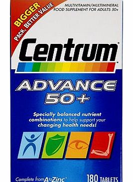 Centrum Advance 50  - 180 tablets 10131125