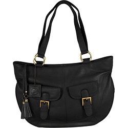 Leather shoulder bag