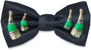 Bottles Black Bow Tie