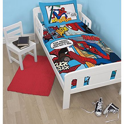 Character World  Disney Spiderman Ultimate Thwip Junior Panel Duvet Set