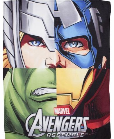 Character World Disney Marvel Avengers Team Fleece Blanket, Multi-Color