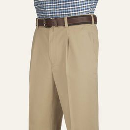 Camel Single Pleat Chinos