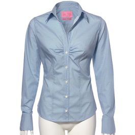 Teal Spot Contemporary Shirt