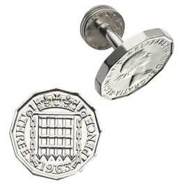 Thrupence Coin Cufflinks