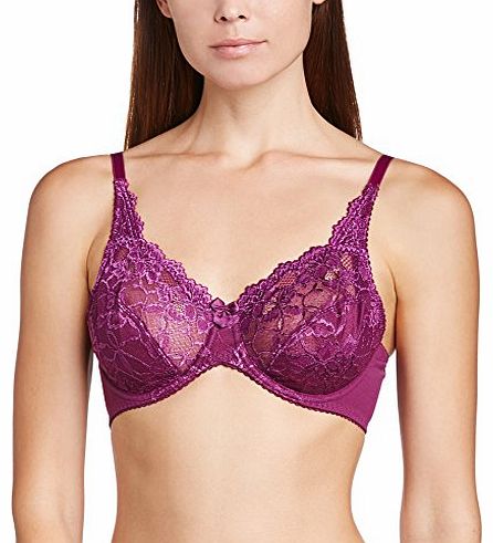 Charnos Womens Rosalind Full Cup Everyday Bra, Purple (Burgundy), 38DD