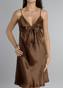 Chocolate Silk chemise