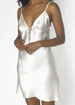 Plain Silk plunge chemise