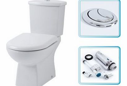 Cheapsuites Altham Bathroom White Ceramic Toilet