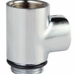 Cheapsuites Chrome T-Piece - Dual Fuel adaptor