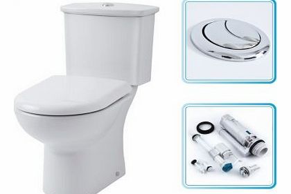 Cheapsuites Layton White Ceramic Bathroom Toilet