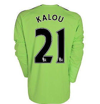 Chelsea Adidas 2010-11 Chelsea Long Sleeve Third Shirt (Kalou 21)