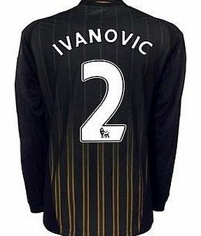 Chelsea Away Shirt Adidas 2010-11 Chelsea Long Sleeve Away Shirt (Ivanovic