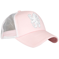 Chelsea Glitter Trucker Cap - Pink - Womens.