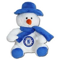 chelsea Little Snowman - White/Blue - 8 inch.