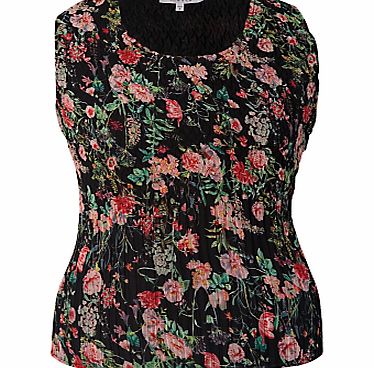 Chesca Garden Camisole, Black/Multi