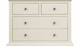 Cambridge 2 Over 2 Drawer Chest - White