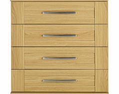 Oslo 4 Drawer Chest - Oak