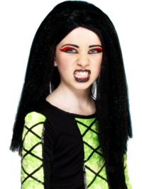 Childrens Wig: Witch Wig Black