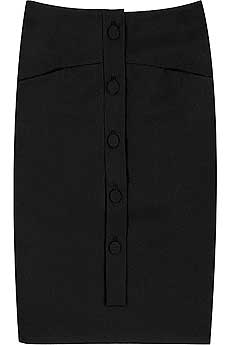 Chloandeacute; Button down pencil skirt