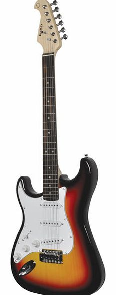 Chord Cal63 Electric Guitar 3 Tone Sunburst Gloss