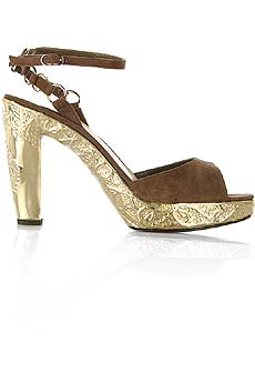 Moroccan heel platform sandals