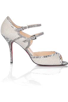 Christian Louboutin Yobatrice lizard trim shoes