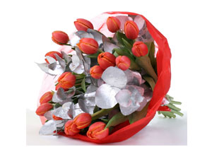 Christmas Tulips Bouquet