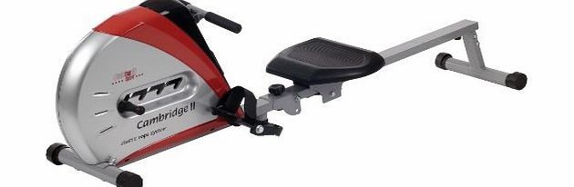 Christopeit Cambridge II Rowing Machine - 173 x 44 x 53, Silver (Silver/Red)