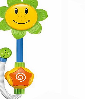 CHT Baby Bath Toy - Sunflower Shower Spray Bath Play Toys Baby Gifts (Green)