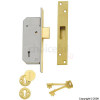 67mm Brass Finish 5 Lever Mortice Deadlock