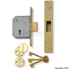 67mm Brass Finish BS 3621 5 Lever Deadlock