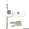 8K114 White Finish Sash Window Lock With 2