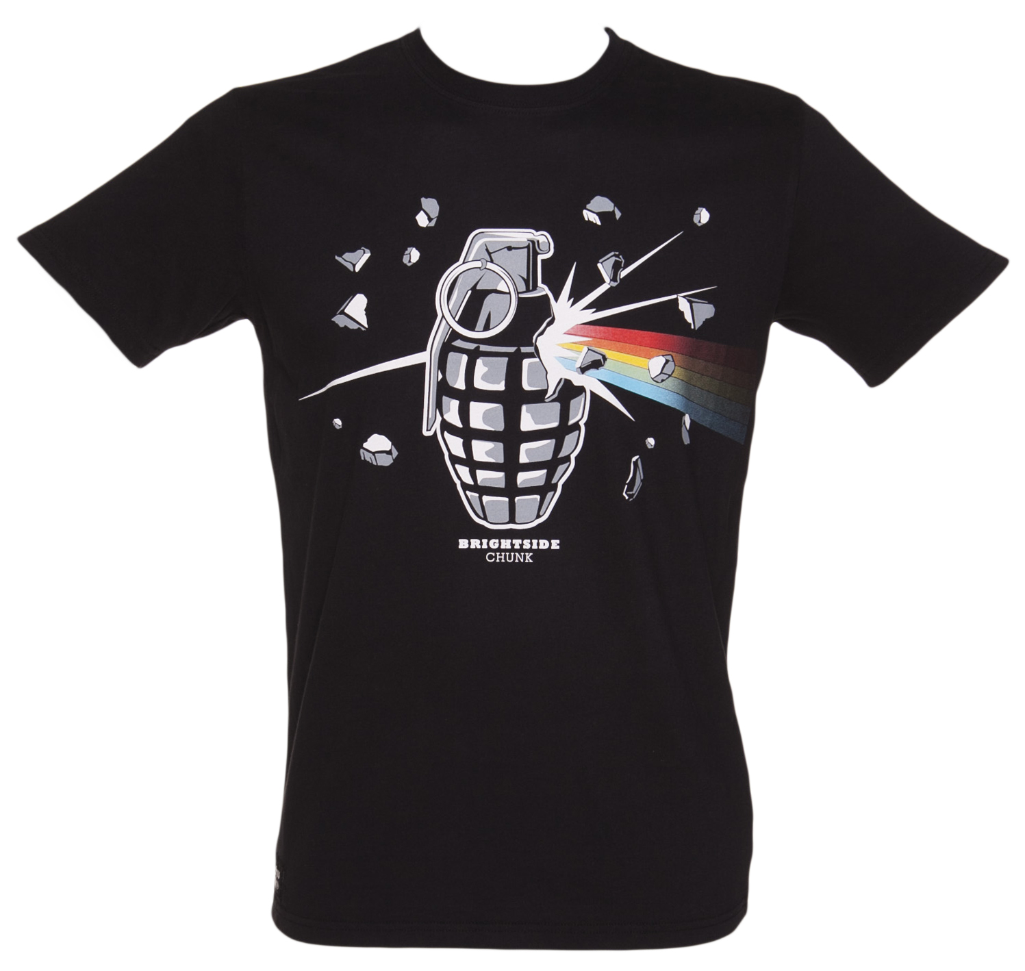 Mens Black Brightside Of The Grenade T-Shirt