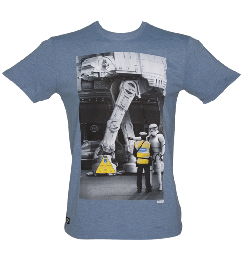 Mens Blue Parking Ticket Star Wars T-Shirt