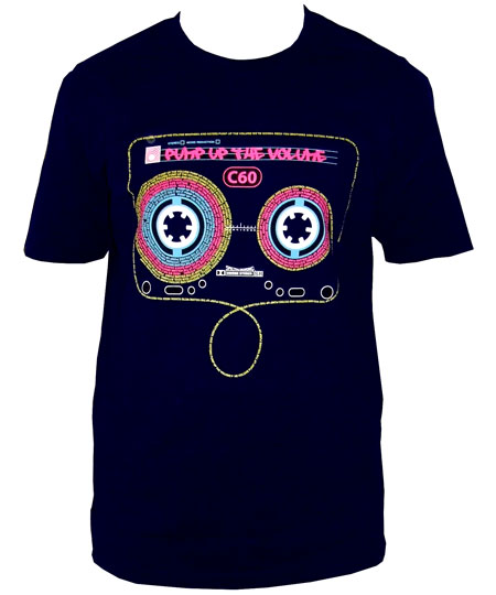 Pump Up The Volume Navy T-shirt