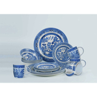 16 Piece Blue Willow Dinner Set