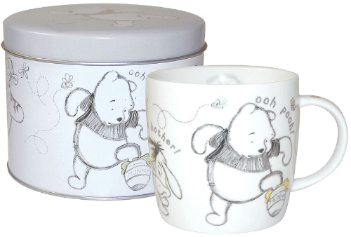 Churchill China Winnie The Pooh Silver Lining Mug in Tin