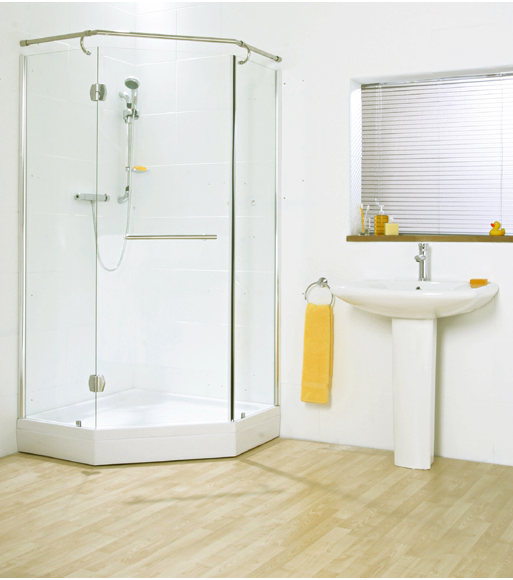 Verona Indulge Pentagonal Shower Enclosure (Left)