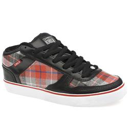 Circa Male Circa 8 Track Leather Upper in Black and Red