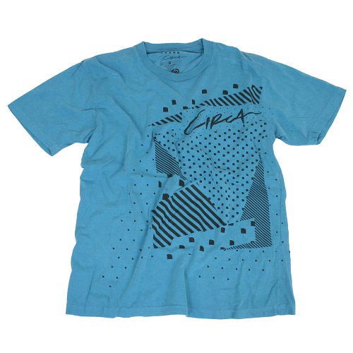 Mens Circa Script Mod Tee Turquoise